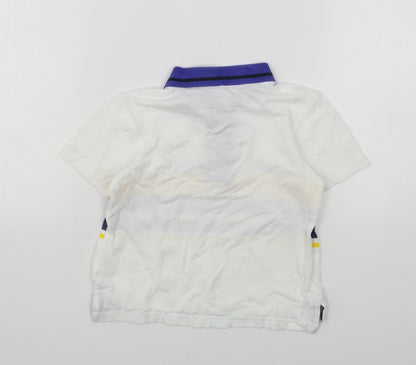 Studio Boys Multicoloured Striped Cotton Basic Polo Size 3-4 Years Collared