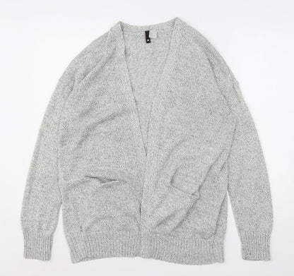 Womens UK Size M H&M Grey Cardigan Jumper