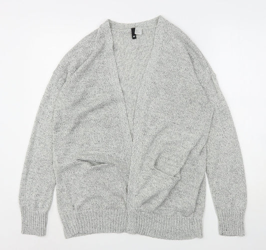 Womens UK Size M H&M Grey Cardigan Jumper