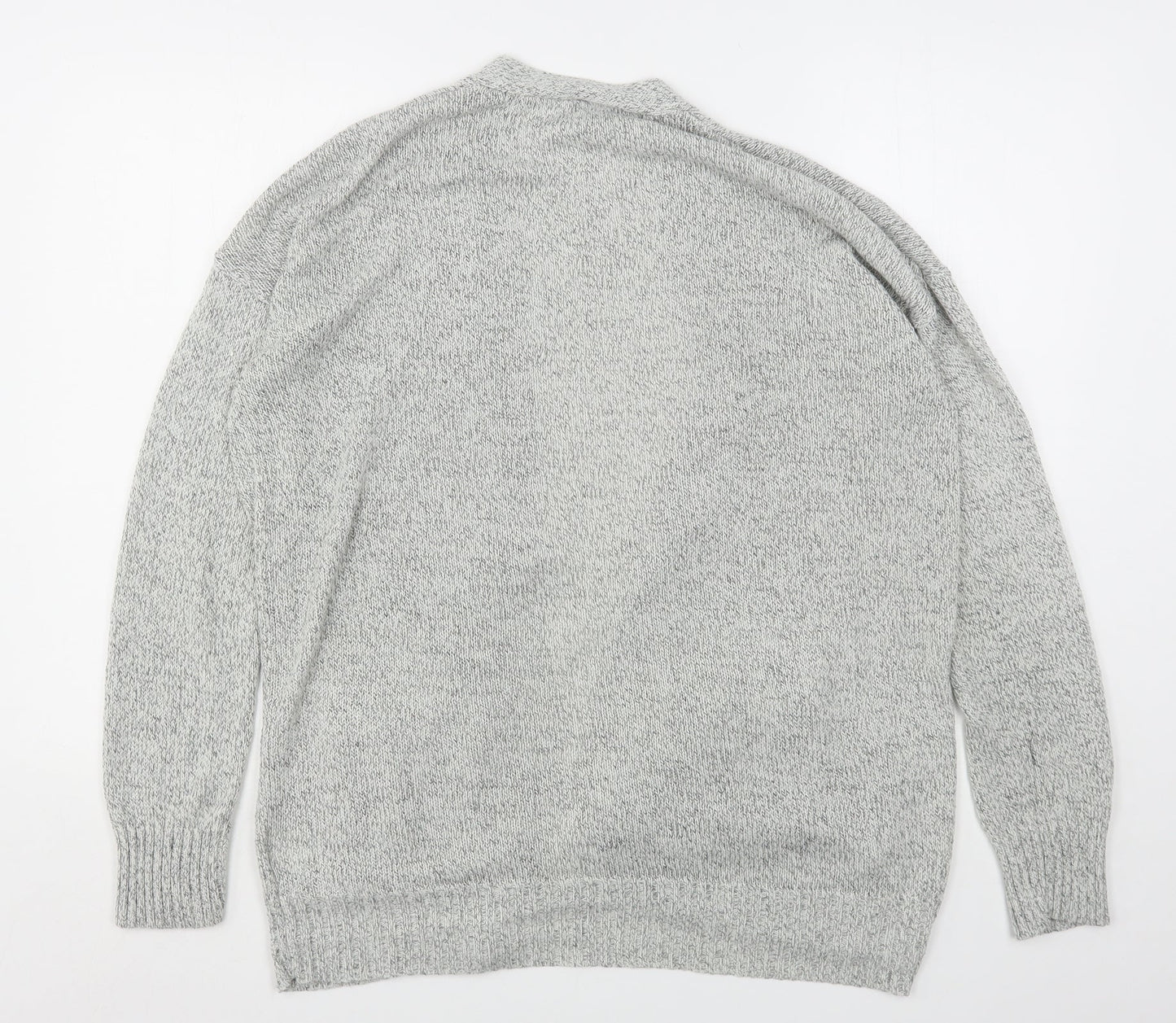 Womens UK Size M H&M Grey Cardigan Jumper