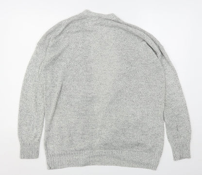 Womens UK Size M H&M Grey Cardigan Jumper