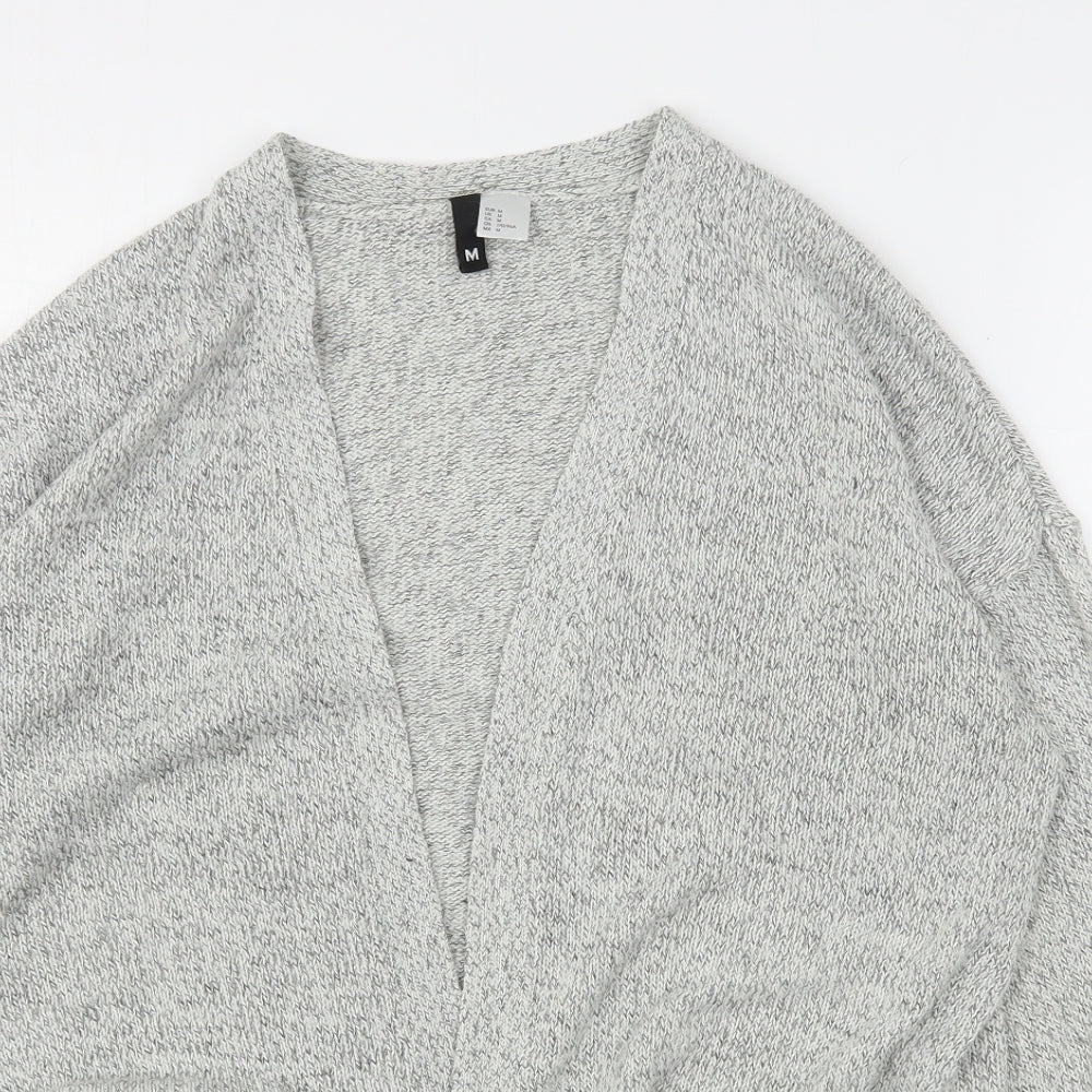 Womens UK Size M H&M Grey Cardigan Jumper