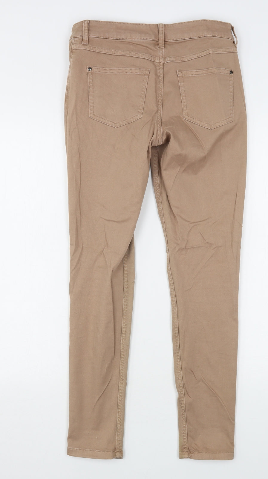 Iconic Womens Beige  Cotton Skinny Jeans Size 30 in L28 in Regular