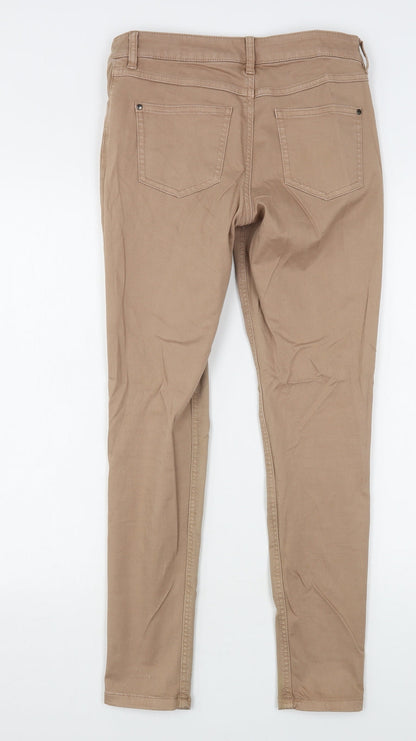 Iconic Womens Beige  Cotton Skinny Jeans Size 30 in L28 in Regular