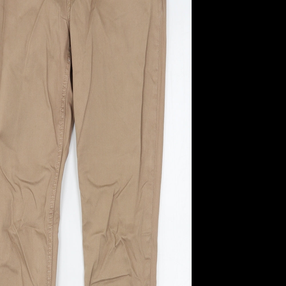 Iconic Womens Beige  Cotton Skinny Jeans Size 30 in L28 in Regular