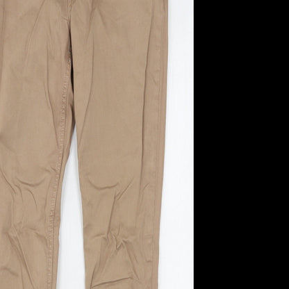 Iconic Womens Beige  Cotton Skinny Jeans Size 30 in L28 in Regular