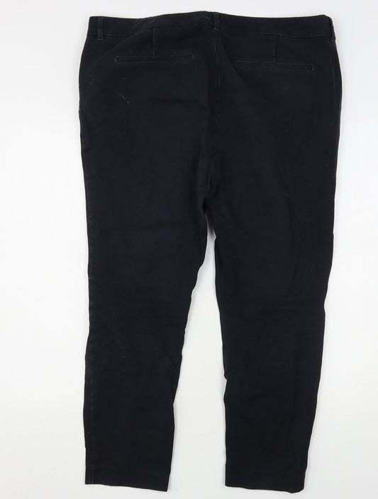 Old Navy Womens Black  Cotton Skinny Jeans Size 16 L25 in Regular