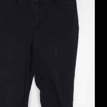 Old Navy Womens Black  Cotton Skinny Jeans Size 16 L25 in Regular