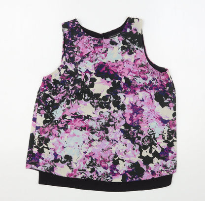Womens UK Size 8 Dorothy Perkins Multicoloured Basic Blouse