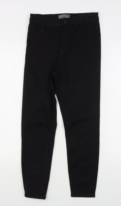 Denim Co Womens Black  Cotton Skinny Jeans Size 12 L24 in Regular