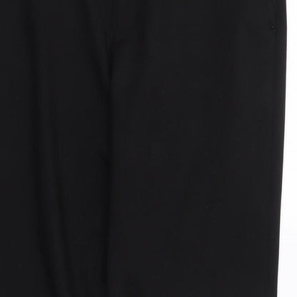 Matalan Mens Black  Polyester Trousers  Size 32 in L29 in Regular Zip
