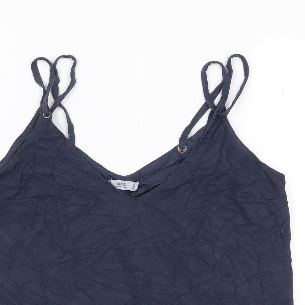 Womens UK Size M Mango Blue Camisole Tank