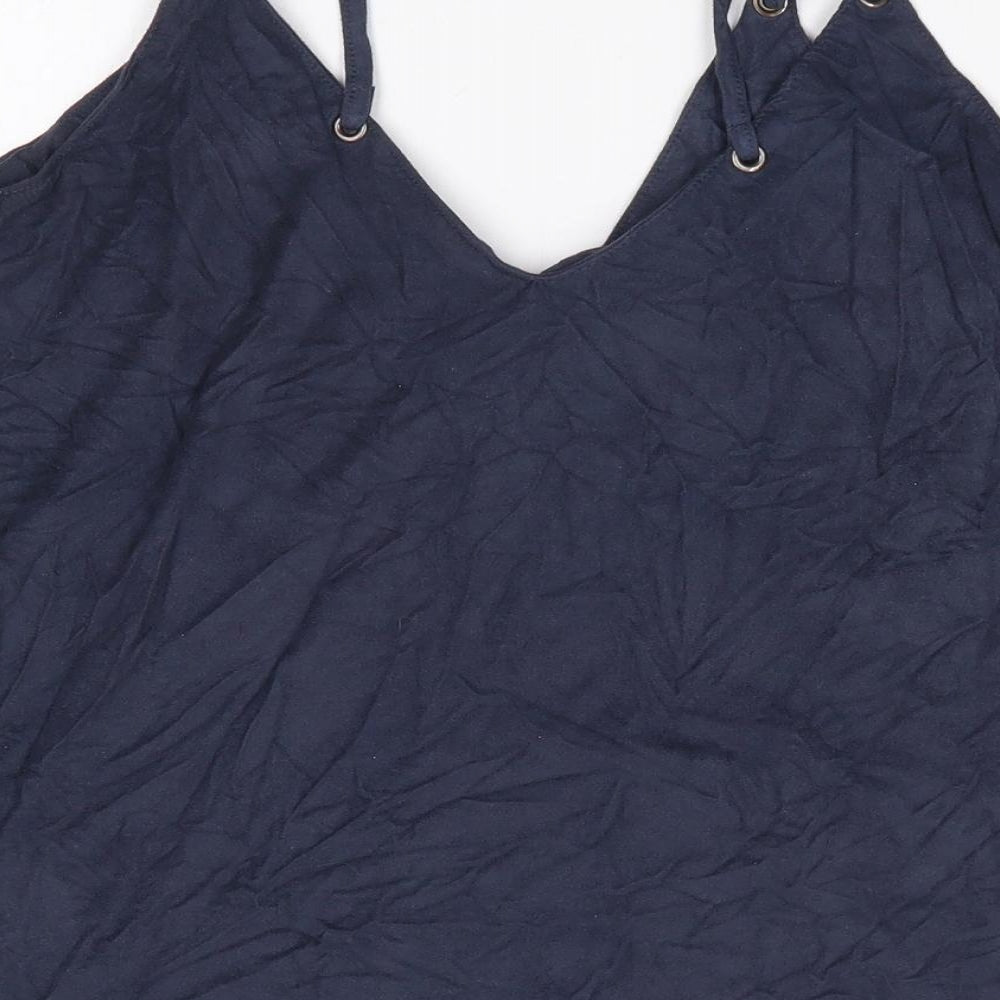 Womens UK Size M Mango Blue Camisole Tank