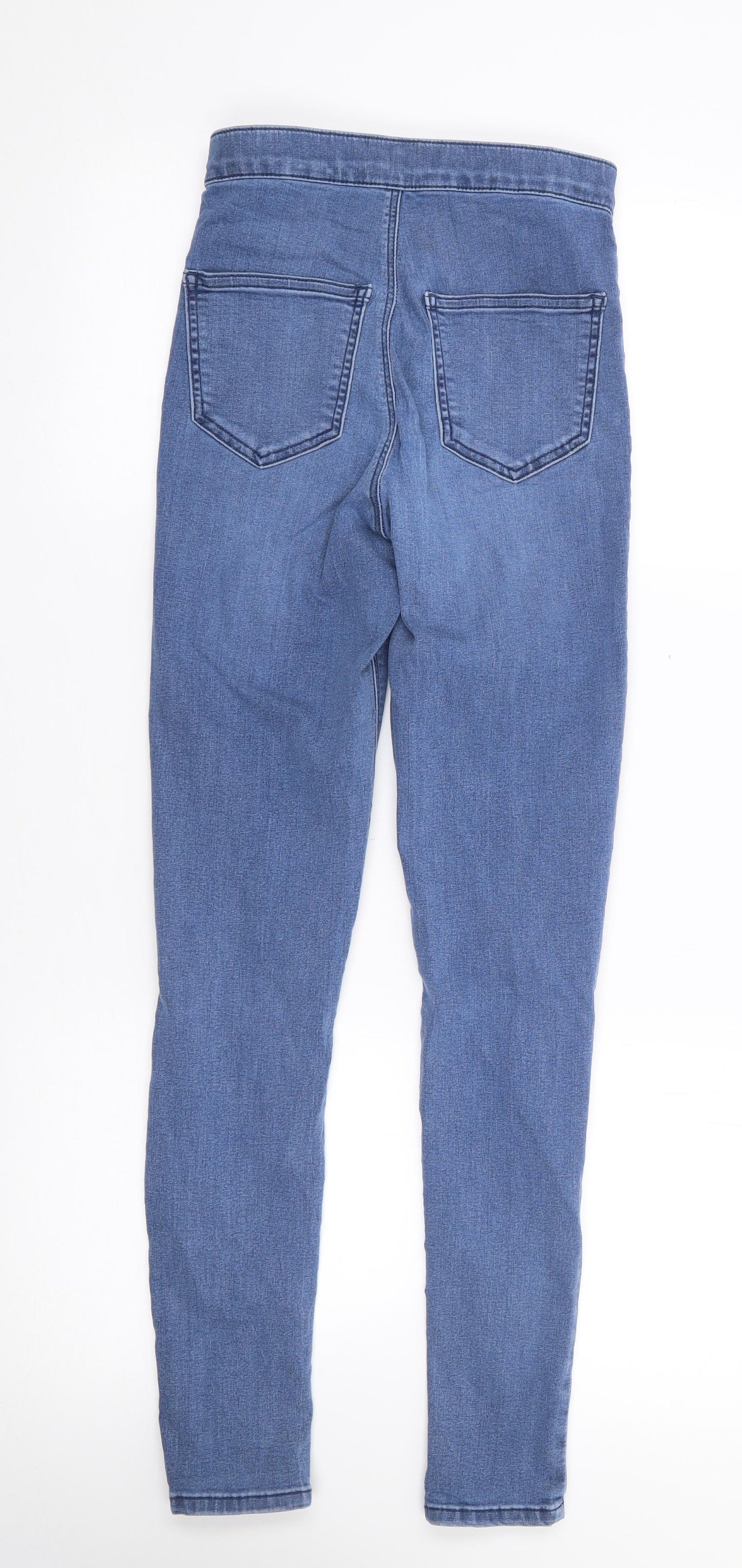 Topshop Womens Blue  Cotton Jegging Jeans Size 26 in L27 in Regular Zip