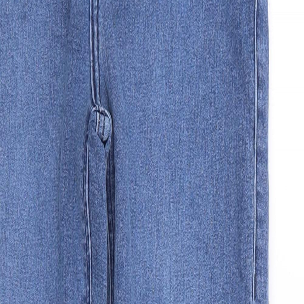 Topshop Womens Blue  Cotton Jegging Jeans Size 26 in L27 in Regular Zip