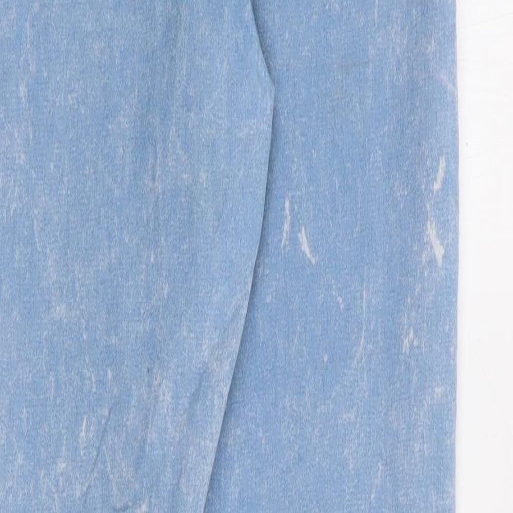 Topshop Womens Blue  Cotton Jegging Jeans Size 28 in L28 in Regular Zip