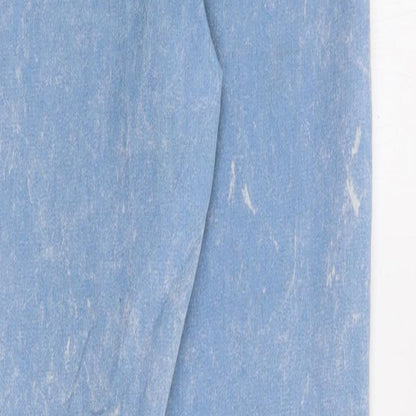 Topshop Womens Blue  Cotton Jegging Jeans Size 28 in L28 in Regular Zip