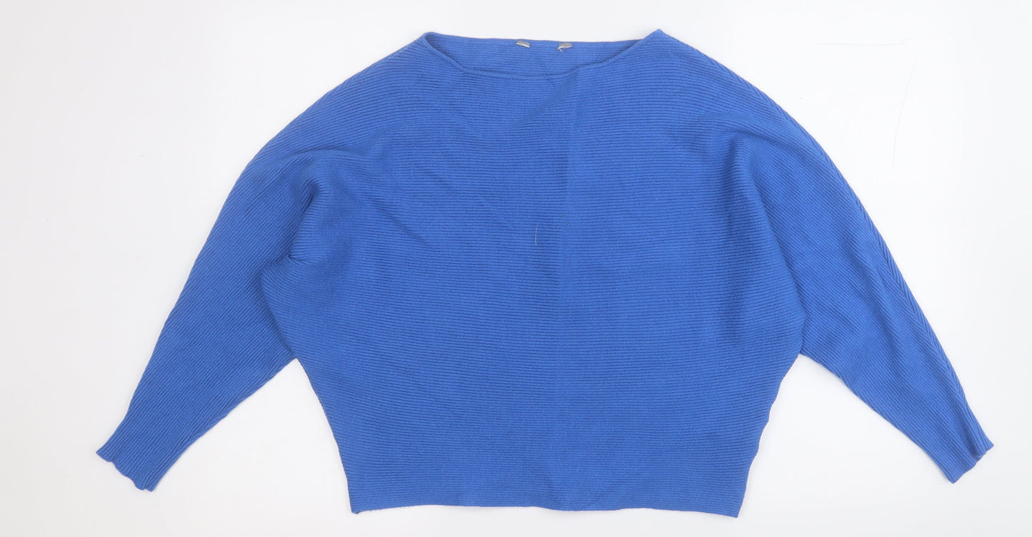 Womens UK Size L Debenhams Blue Pullover Jumper
