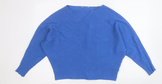 Womens UK Size L Debenhams Blue Pullover Jumper