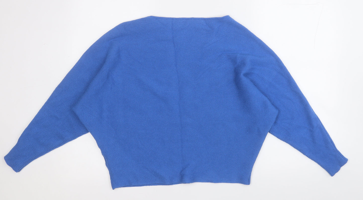 Womens UK Size L Debenhams Blue Pullover Jumper