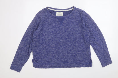 Womens UK Size S Papaya Blue Pullover Jumper