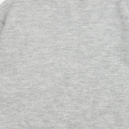 George Womens Grey Round Neck  Acrylic Pullover Jumper Size 12