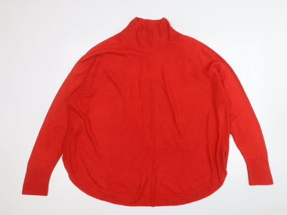 Womens UK Size L Marks and Spencer Red Pullover Jumper