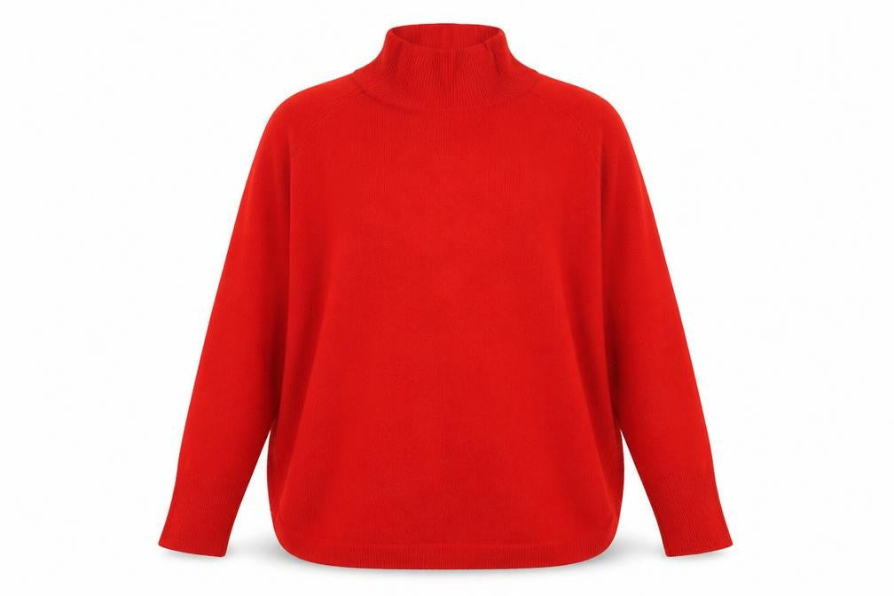 Womens UK Size L Marks and Spencer Red Pullover Jumper