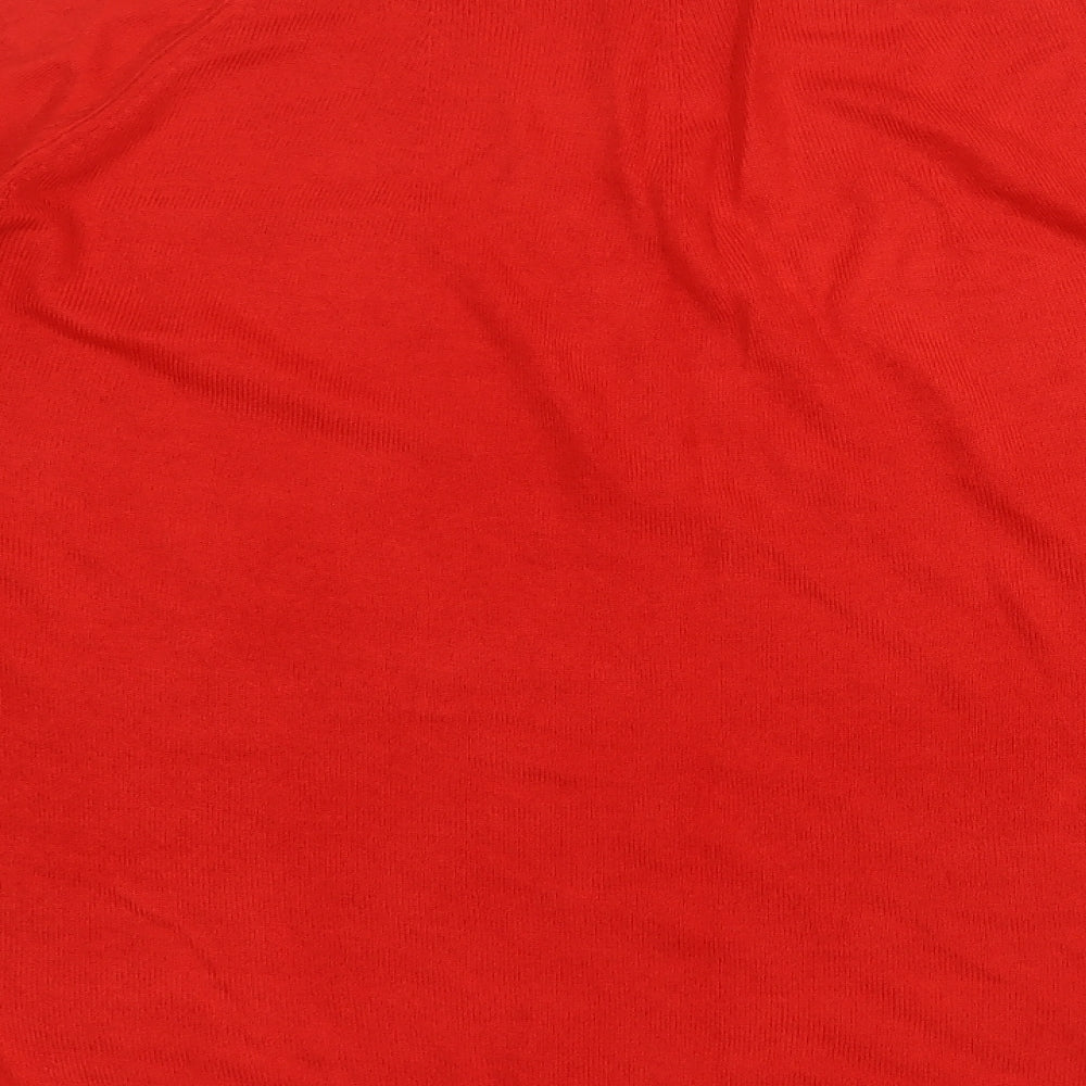 Womens UK Size L Marks and Spencer Red Pullover Jumper