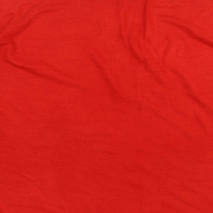 Womens UK Size L Marks and Spencer Red Pullover Jumper