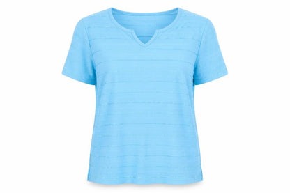 Bonmarché Womens Blue Round Neck Polyester Pullover Jumper Size M