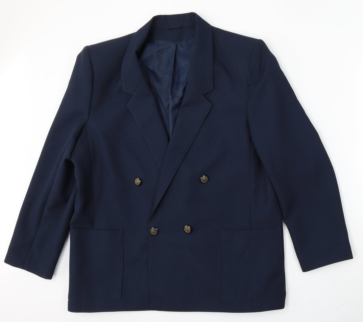 Debenhams Womens Blue  Polyester Jacket Suit Size 16