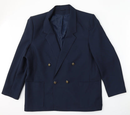 Debenhams Womens Blue  Polyester Jacket Suit Size 16