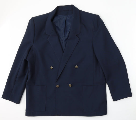 Debenhams Womens Blue  Polyester Jacket Suit Size 16
