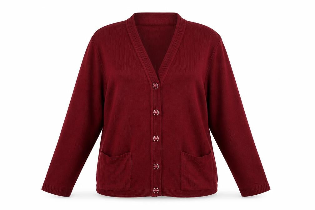 Womens UK Size L Beaumonde Red Cardigan Jumper