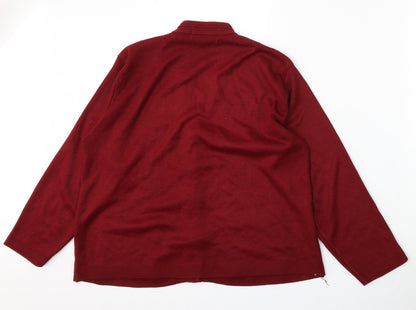 Womens UK Size L Beaumonde Red Cardigan Jumper