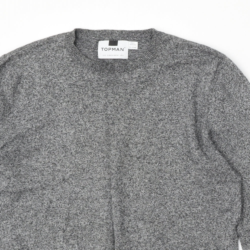 Womens UK Size S Topman Grey Pullover Jumper