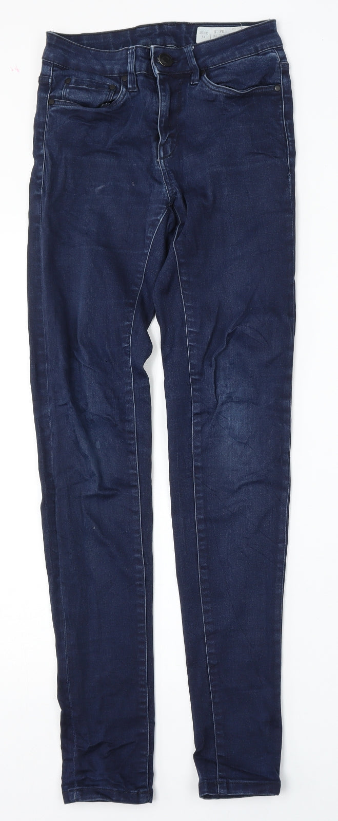ESMARA Womens Blue  Cotton Skinny Jeans Size 34 L31 in Regular Button