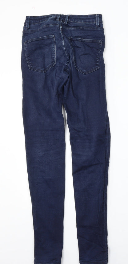 ESMARA Womens Blue  Cotton Skinny Jeans Size 34 L31 in Regular Button