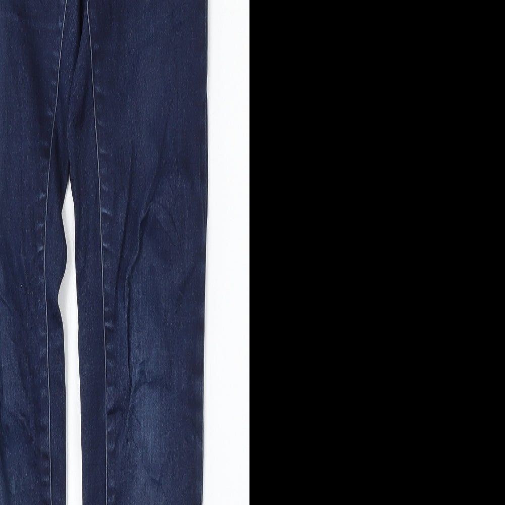 ESMARA Womens Blue  Cotton Skinny Jeans Size 34 L31 in Regular Button