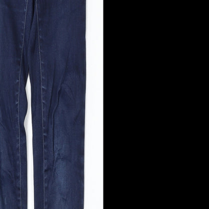 ESMARA Womens Blue  Cotton Skinny Jeans Size 34 L31 in Regular Button