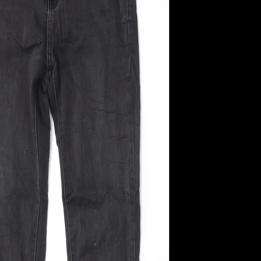 Pull&Bear Womens Black  Cotton Skinny Jeans Size 26 L26 in Regular Button