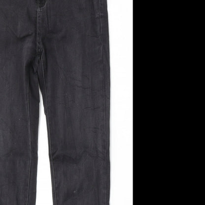 Pull&Bear Womens Black  Cotton Skinny Jeans Size 26 L26 in Regular Button