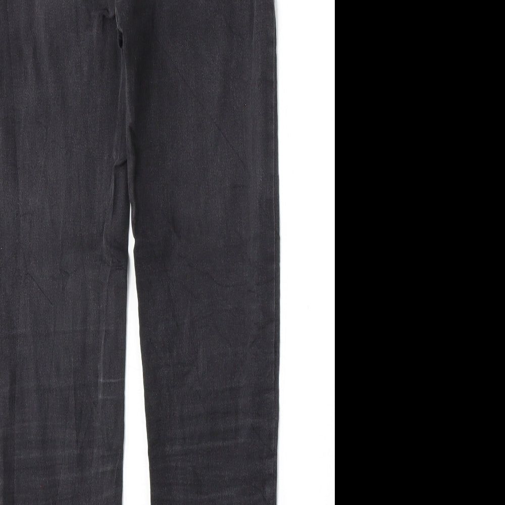 Pull&Bear Womens Black  Cotton Skinny Jeans Size 26 L26 in Regular Button
