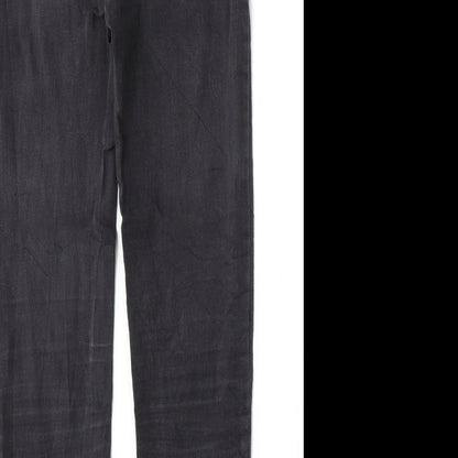 Pull&Bear Womens Black  Cotton Skinny Jeans Size 26 L26 in Regular Button