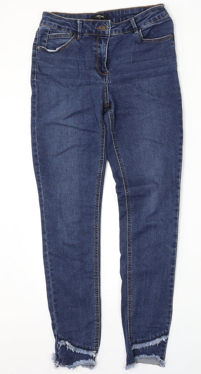 Womens UK Size 10 Denim Regular Fit Skinny Blue Jeans