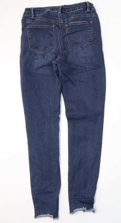Womens UK Size 10 Denim Regular Fit Skinny Blue Jeans