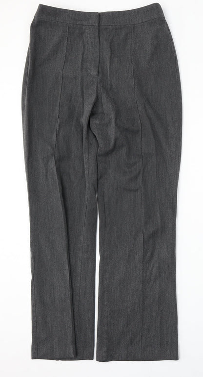 Womens UK Size 12 Marks and Spencer Regular Fit  Grey Trousers