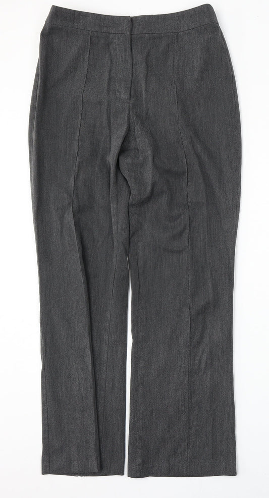 Womens UK Size 12 Marks and Spencer Regular Fit  Grey Trousers