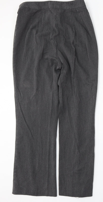 Womens UK Size 12 Marks and Spencer Regular Fit  Grey Trousers